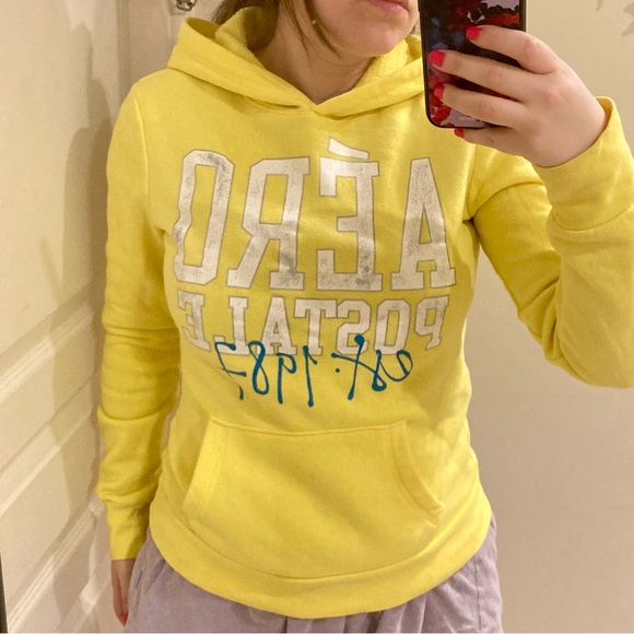 Aeropostale yellow hoodie - Picture 4 of 7